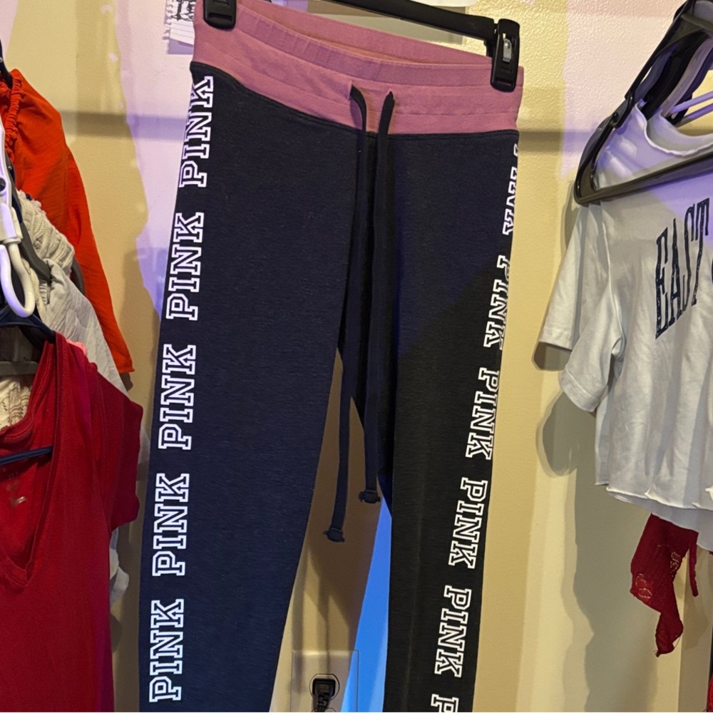 PINK Victoria's Secret Kids Joggers - Black and Pink